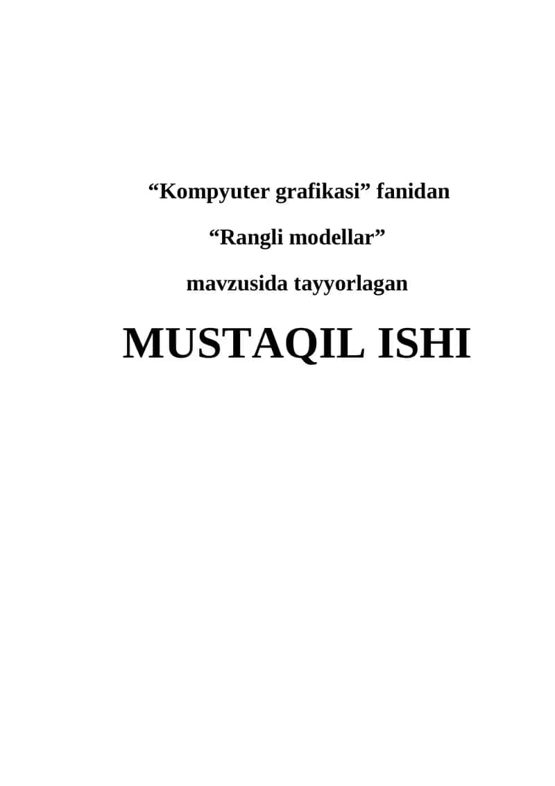 Kompyuter grafikasi