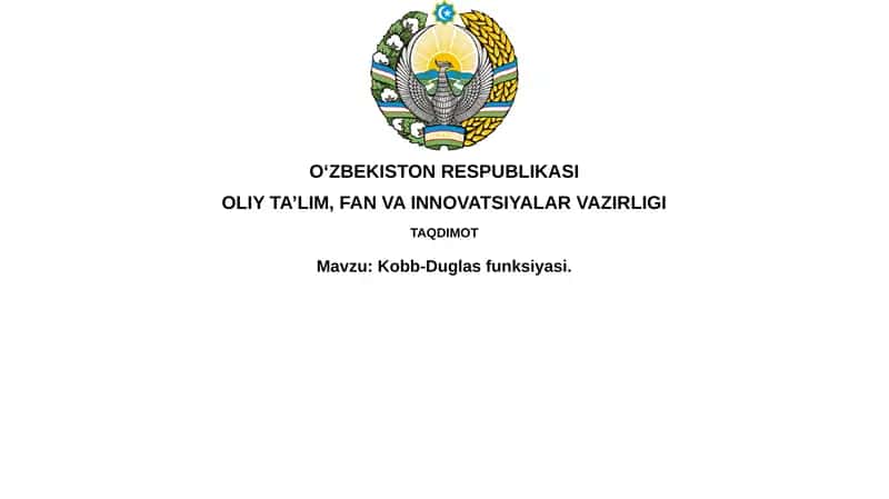 Cobb-Duglas funksiyasi