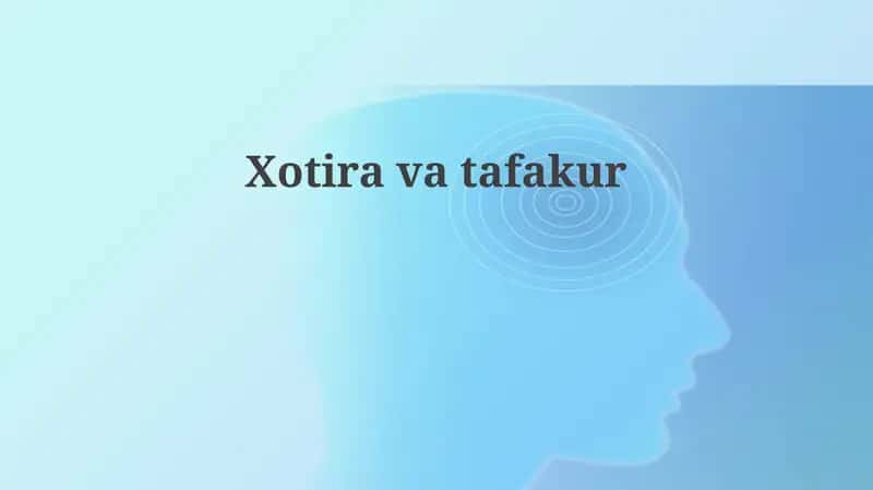 Xotira va Tafakkur