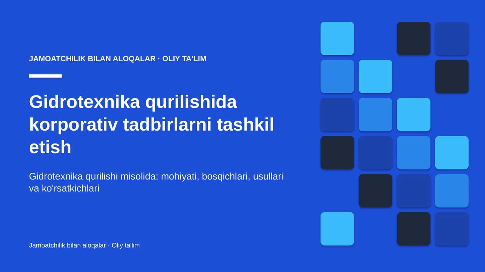 gidrotexnika qurilishida korporativ tadbirlarni tashkil etish 9926
