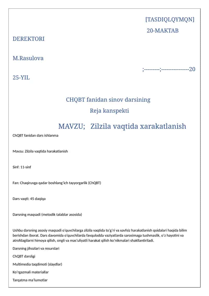 Zilzila vaqtida harakatlanish