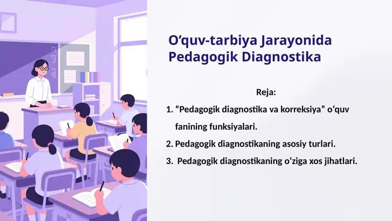 O’quv-tarbiya Jarayonida Pedagogik Diagnostika