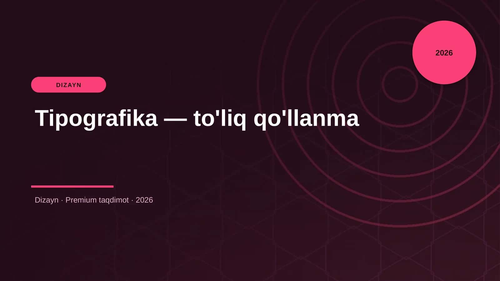 Tipografika — to'liq qo'llanma