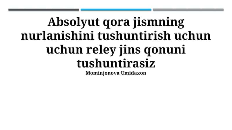 Reyli-Jins qonuni
