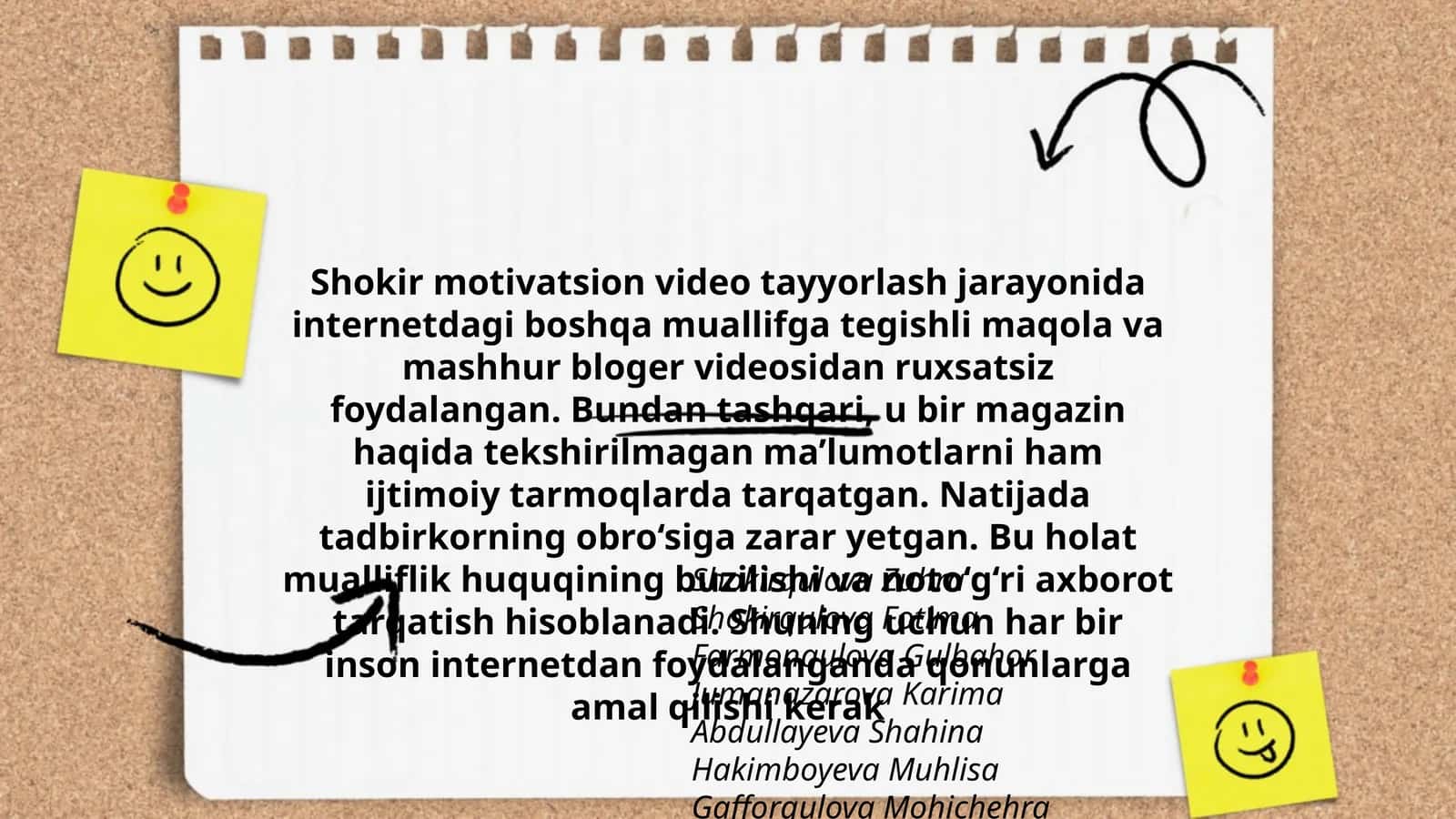 Shokir motivatsion video tayyorlash jarayonida