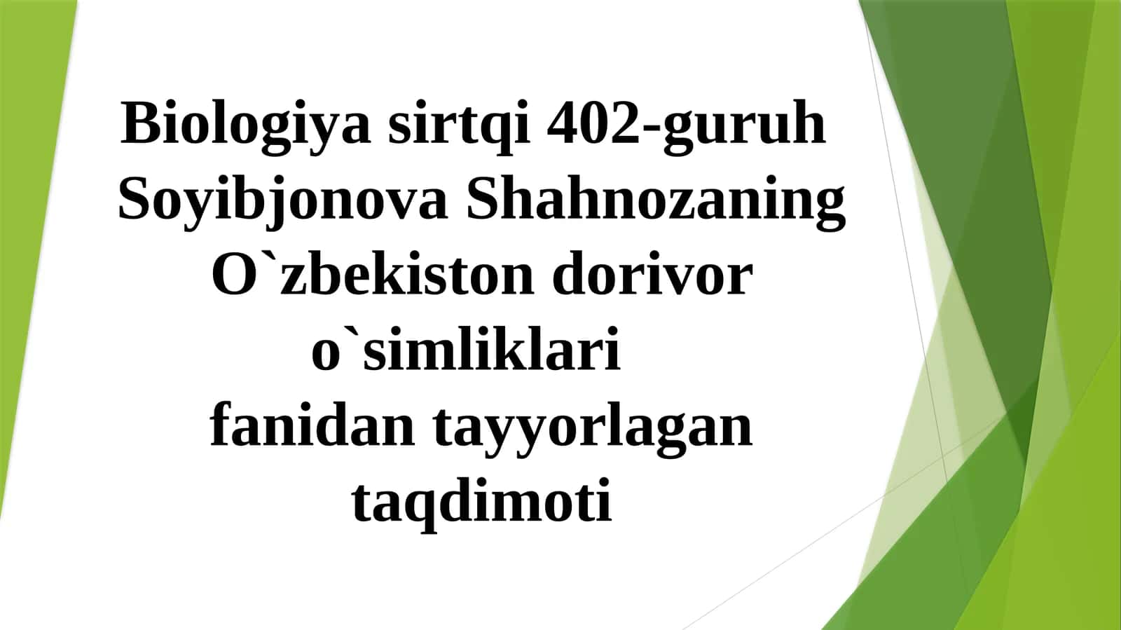 O`ZBEKISTON QIZIL KITOBIGA MANSUB NOYOB DORIVOR OSIMLIKLAR