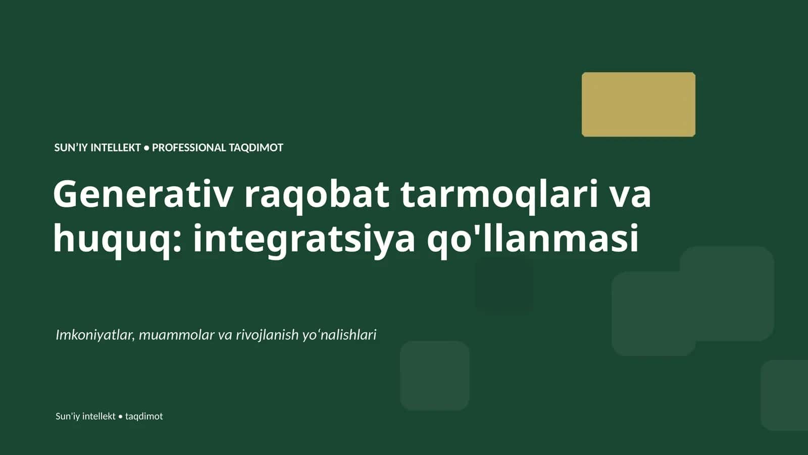 Professional Taqdimot