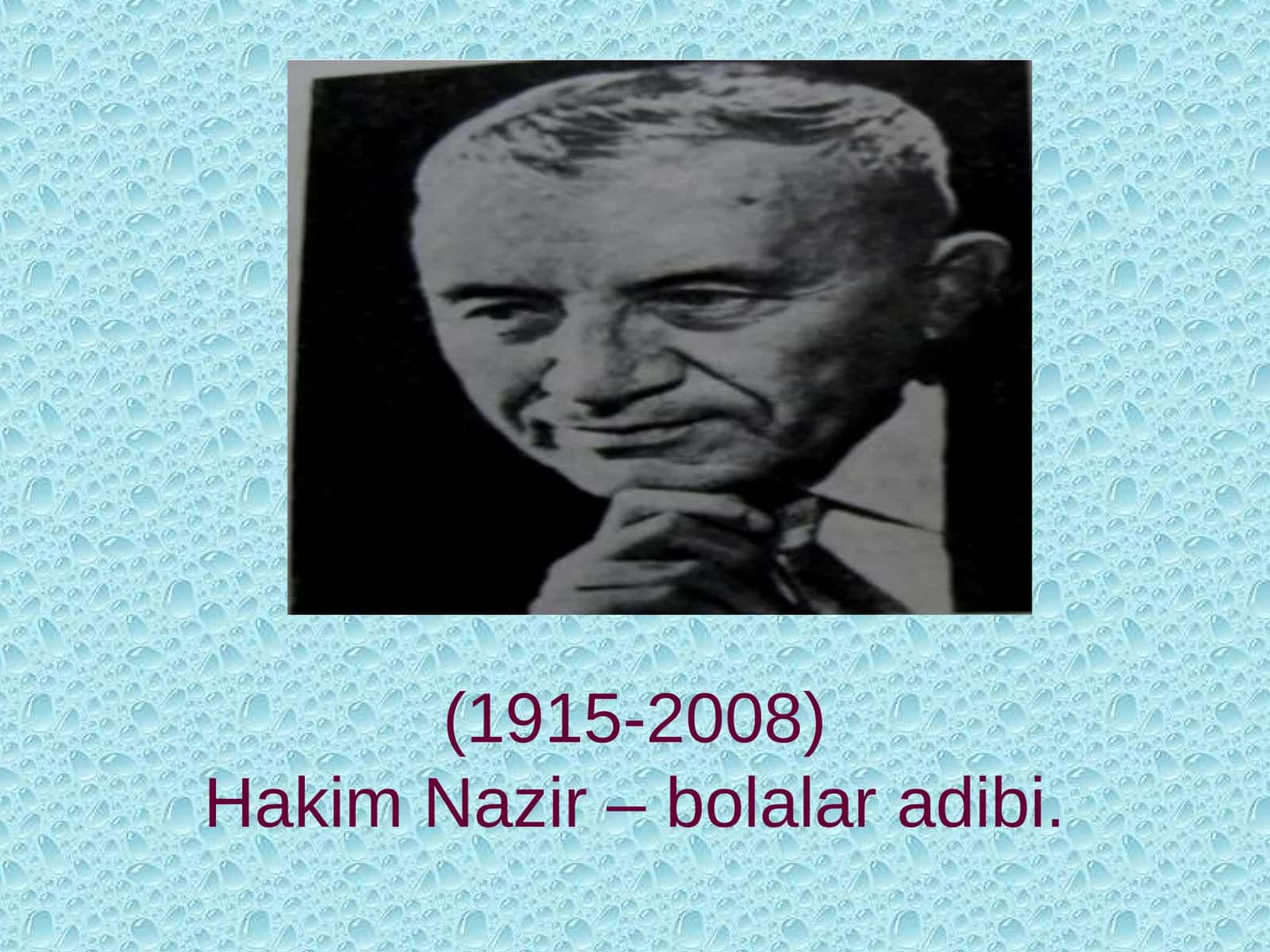 Hakim Nazir – bolalar adibi