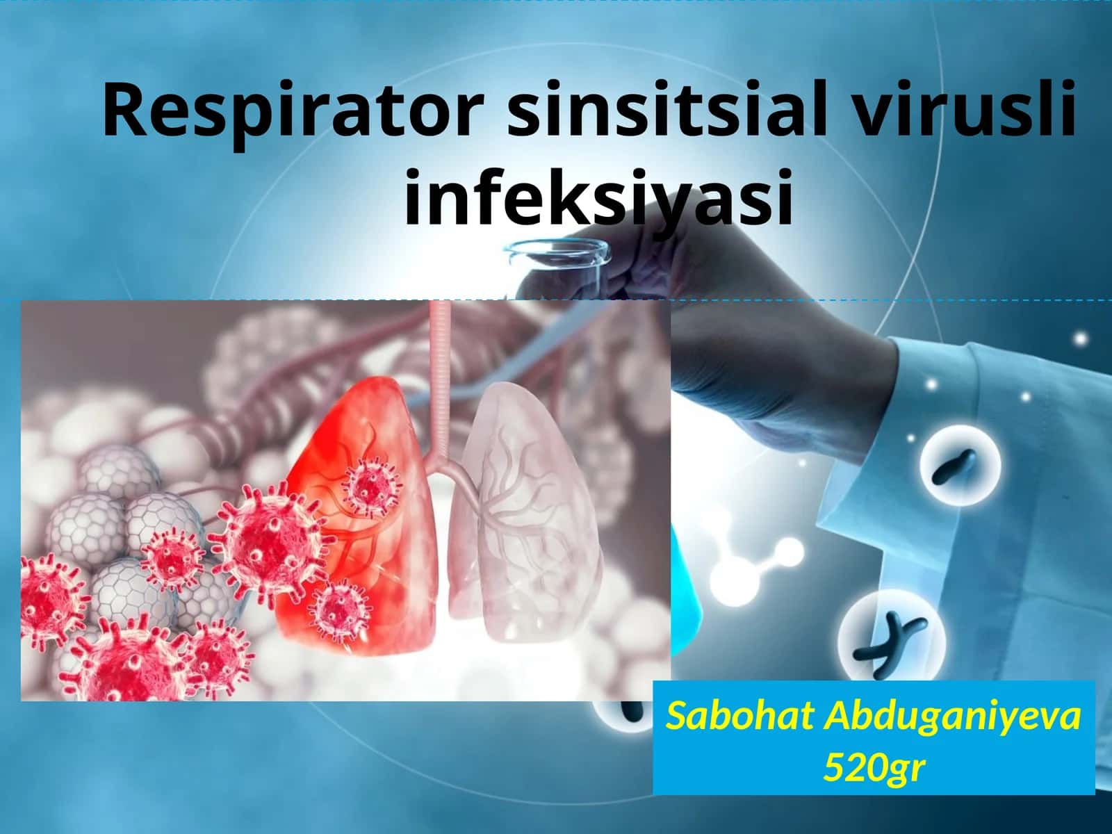 Respirator — sinsitial virusli kasallikni