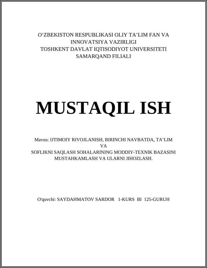 Maktab va maktabgacha ta'lim muassasalarining moddiy-texnik bazasini modernizatsiya qilish