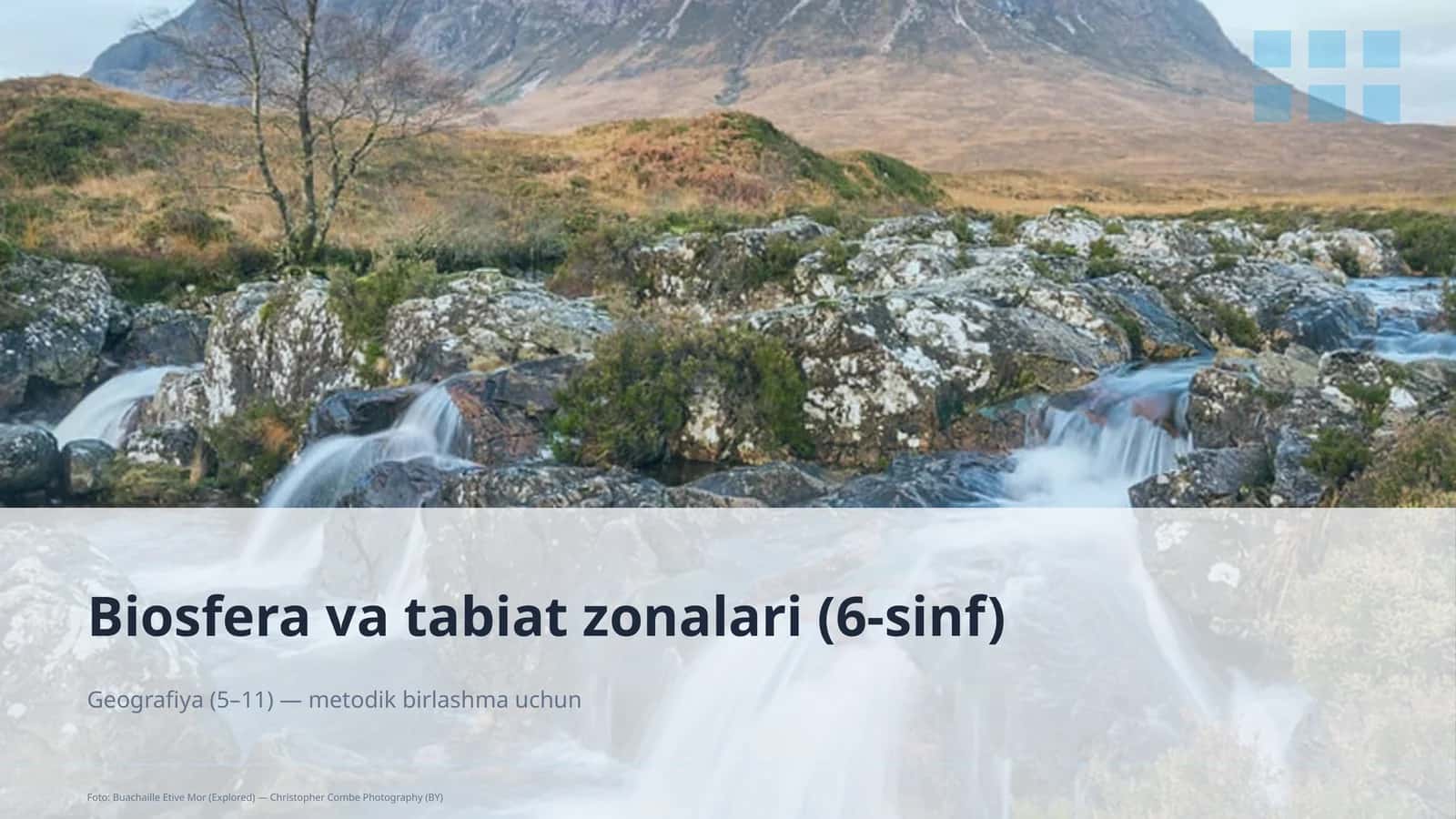 Biosfera va tabiat zonalari (6-sinf)