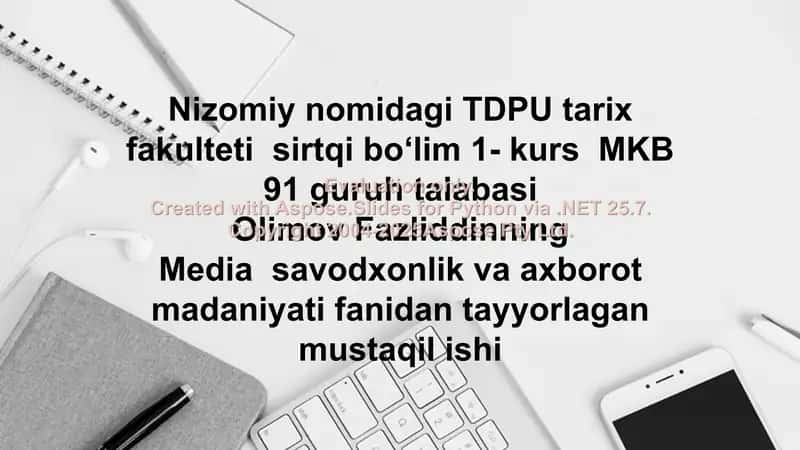 Jahon media makonida raqobat muhiti tahlili
