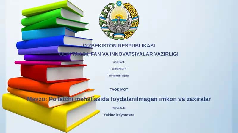 Po'latchi Mahallasi: Foydalanilmayotgan Imkoniyatlar Xaritasi