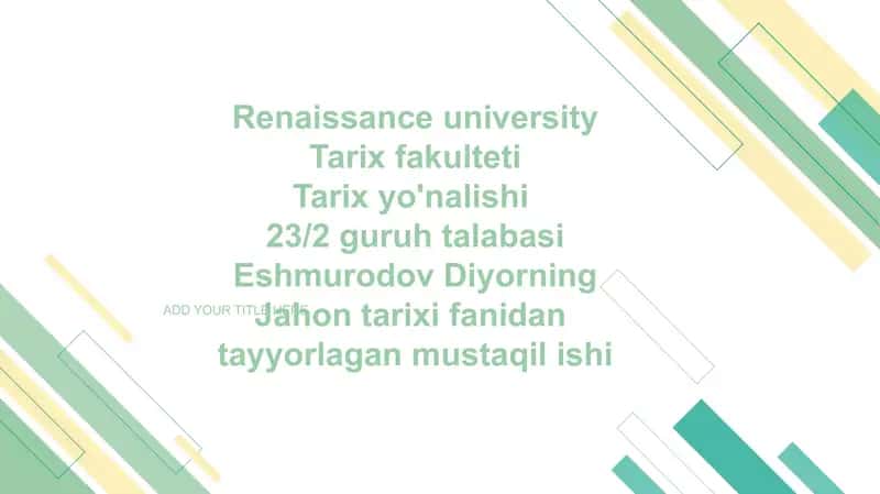 Renaissance university