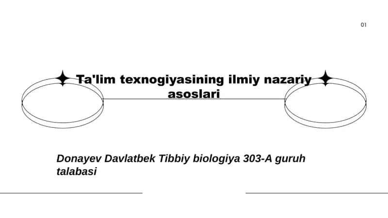 Ta'lim texnogiyasining ilmiy nazariy asoslari