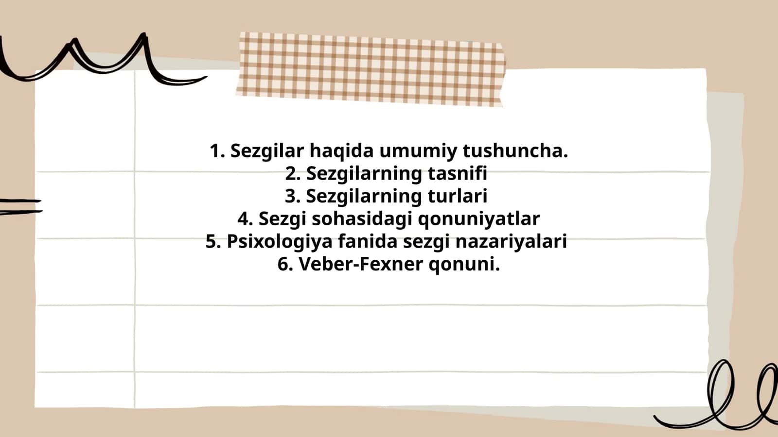 Psixologiya fanida sezgi nazariyalari