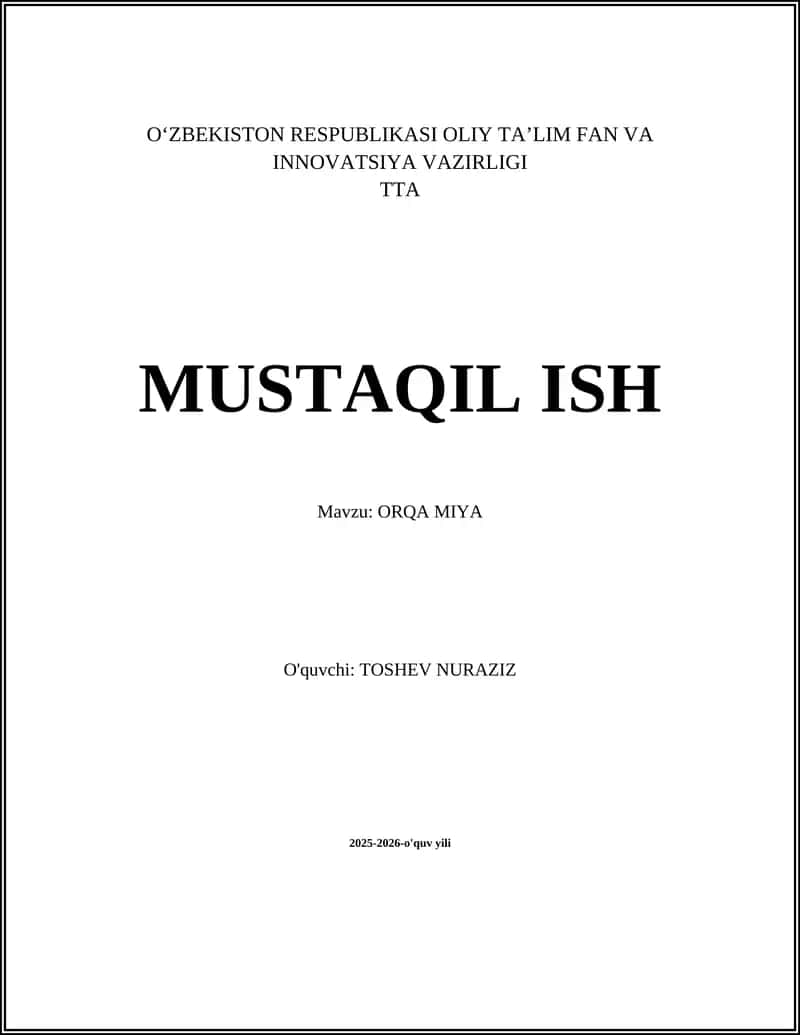 ORQA MIYA