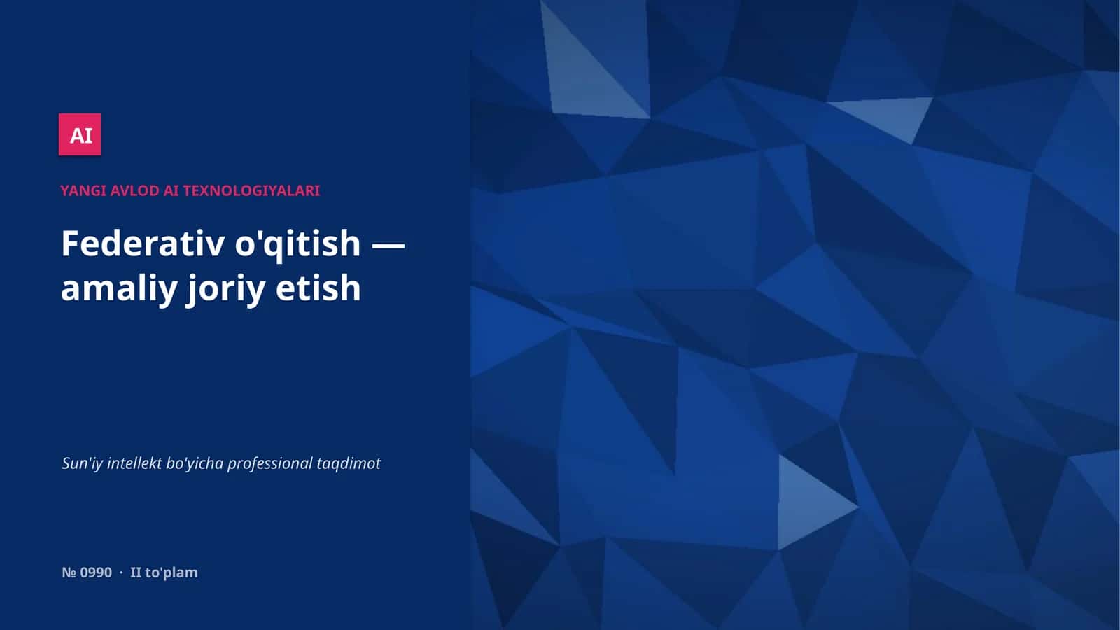 YANGI AVLOD AI TEXNOLOGIYALARI