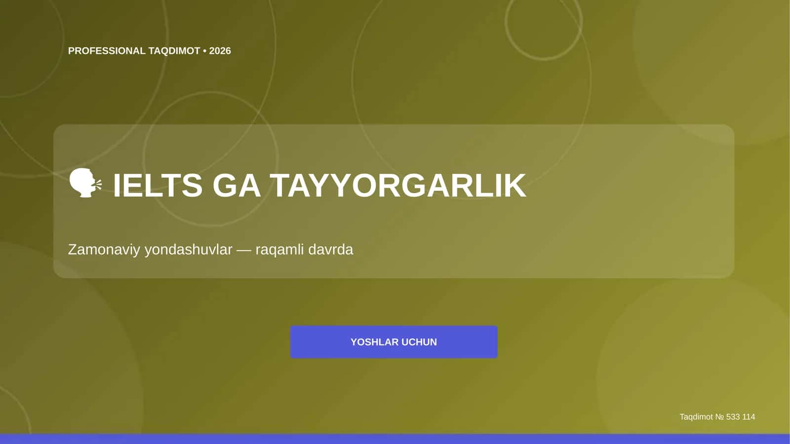 IELTS ga tayyorgarlik: Zamonaviy yondashuvlar (raqamli davrda)