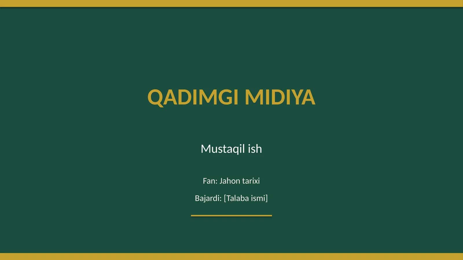 Qadimgi Midiya
