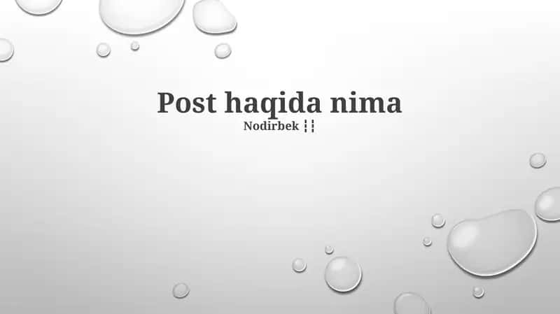 Postning ta'siri