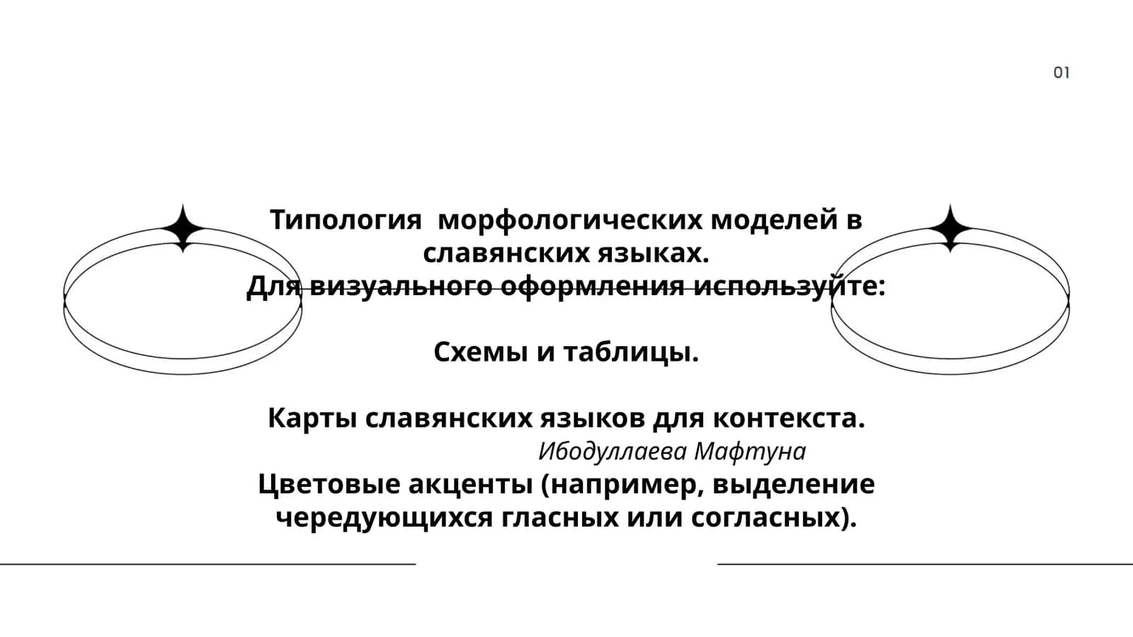 Типология морфологических моделей в славянских языках