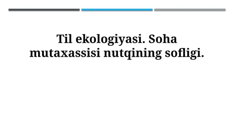 Tuproq ekologiyasi