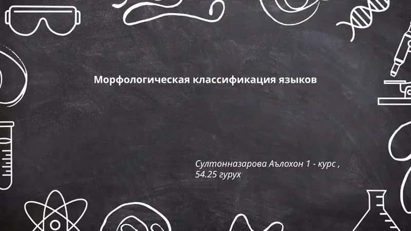 Морфологическая классификация языков
