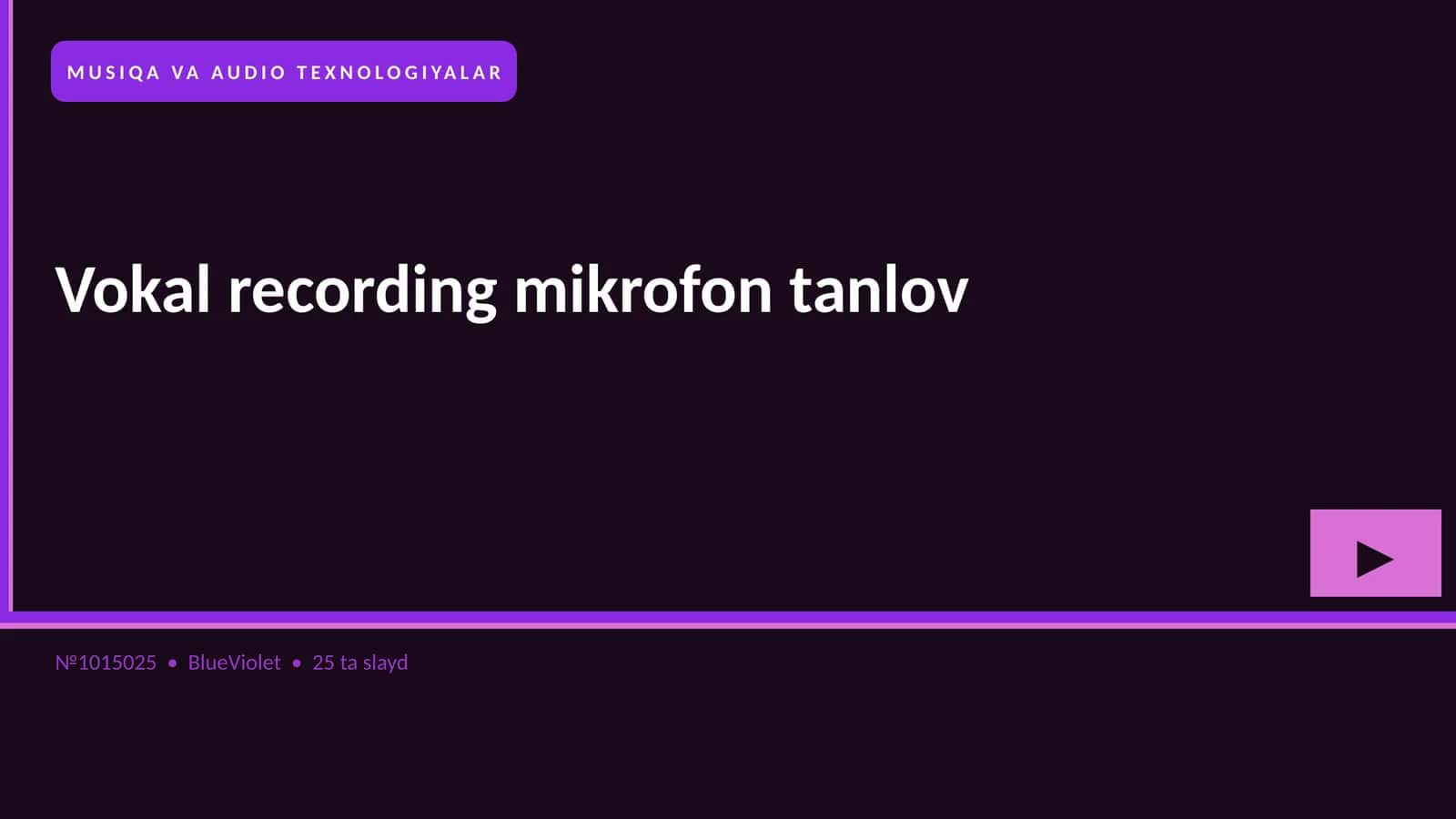 Vokal recording mikrofon tanlov