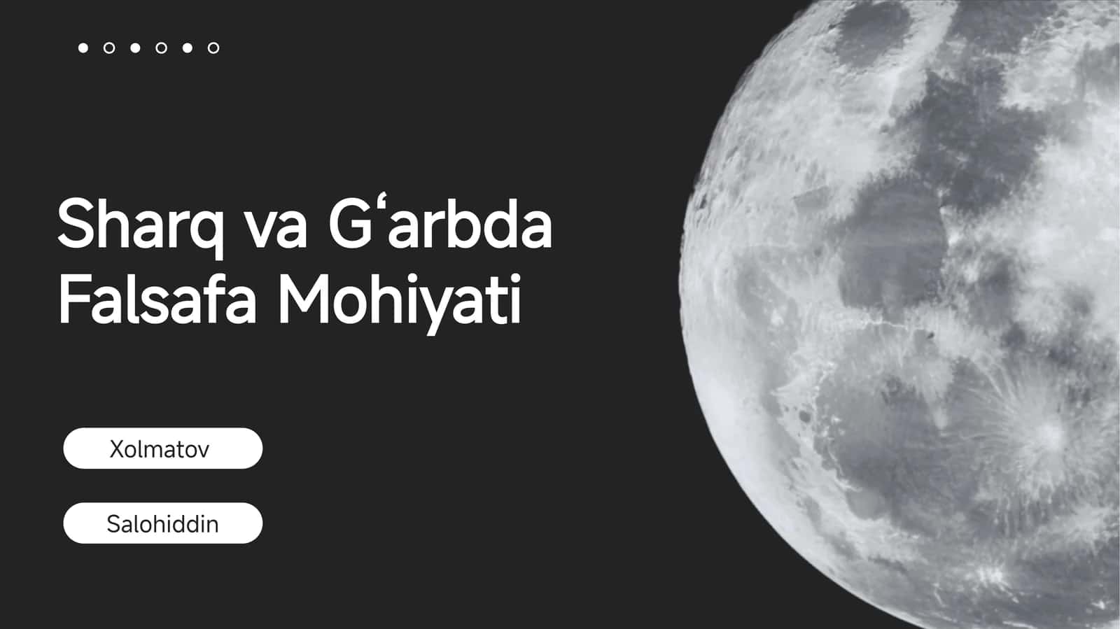 Sharq va G‘arbda Falsafa Mohiyati