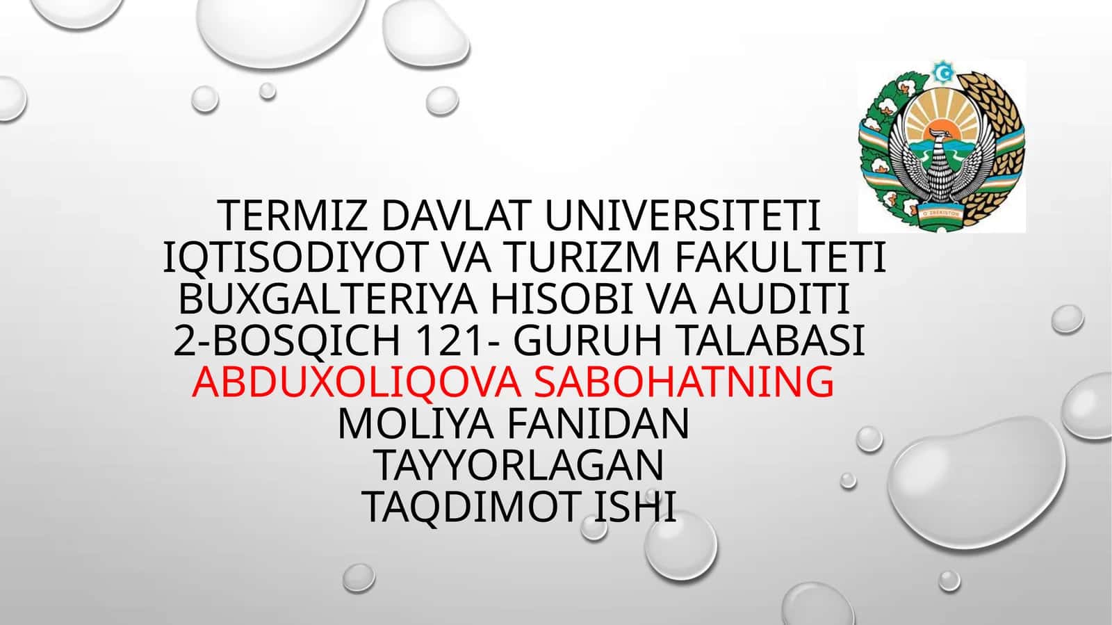 Zamonaviy moliyaning zamonaviy konseptsiyalari va ularning hozirgi zamon xususiyatlari