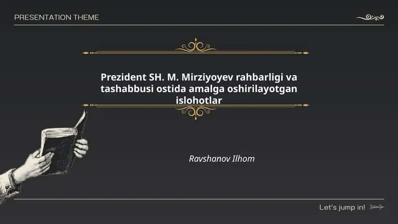 Iqtisodiy islohotlar va bozor iqtisodiyotini rivojlantirish