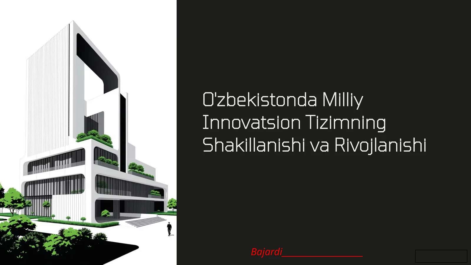 O'zbekistonda Milliy Innovatsion Tizimning Shakillanishi va Rivojlanishi