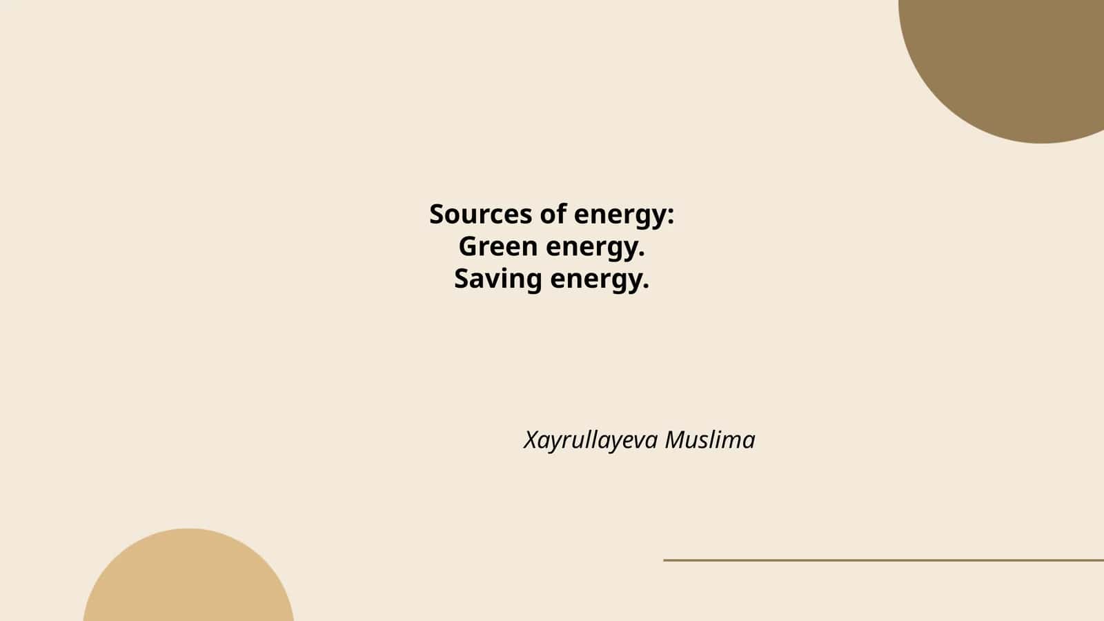 Solar Energy