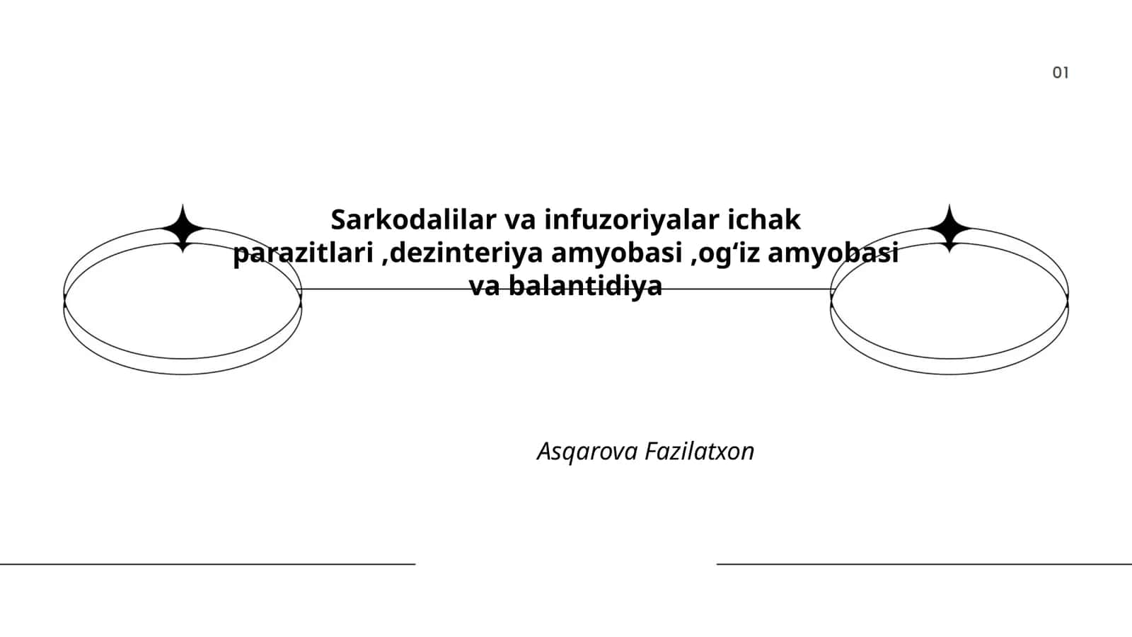 Sarkodalilar va infuzoriyalar ichak parazitlari