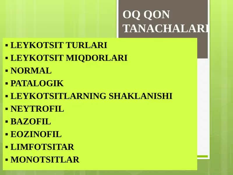 OQ QON TANACHALARI