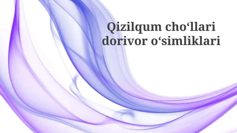 Qizilqumchoʻllaridorivoroʻsimliklari