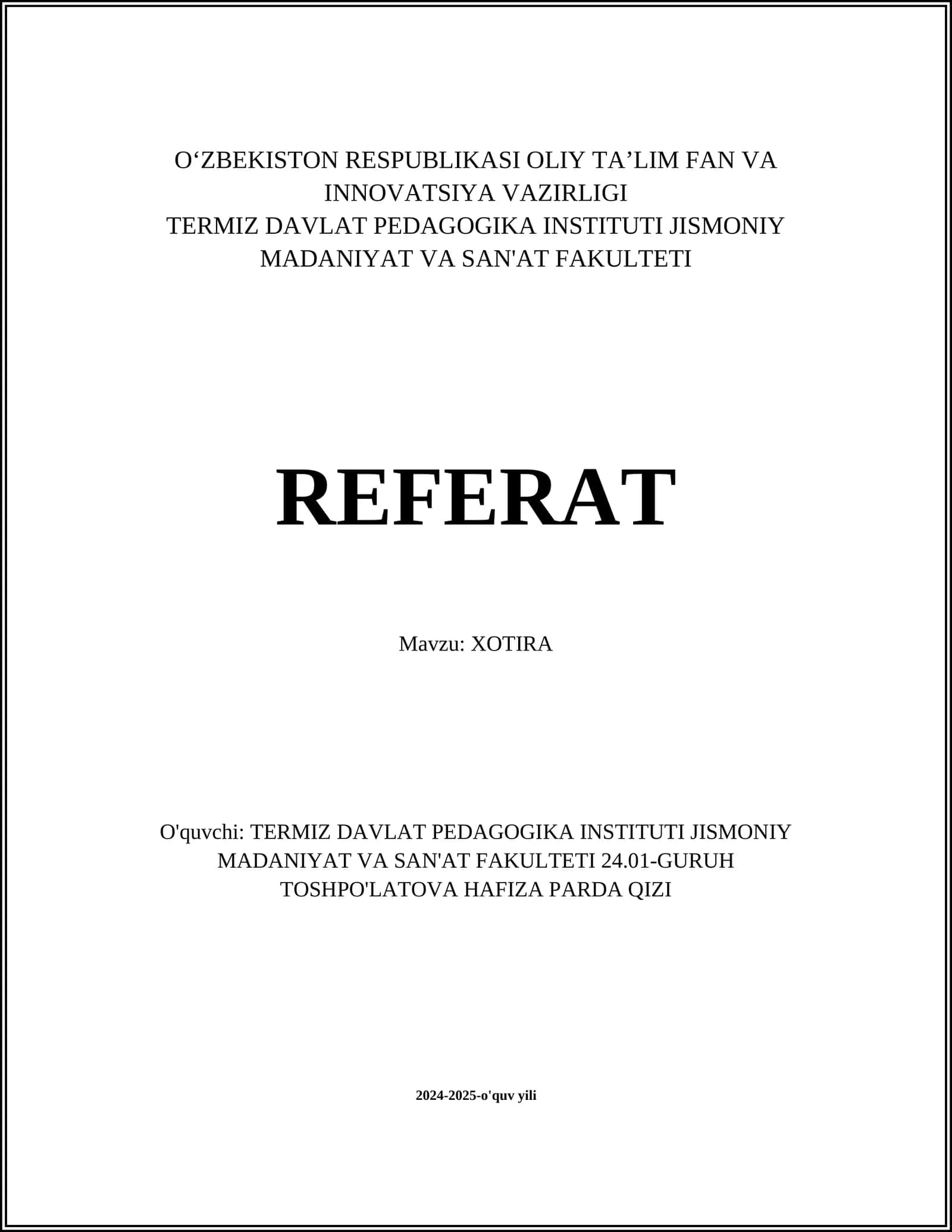 XOTIRA