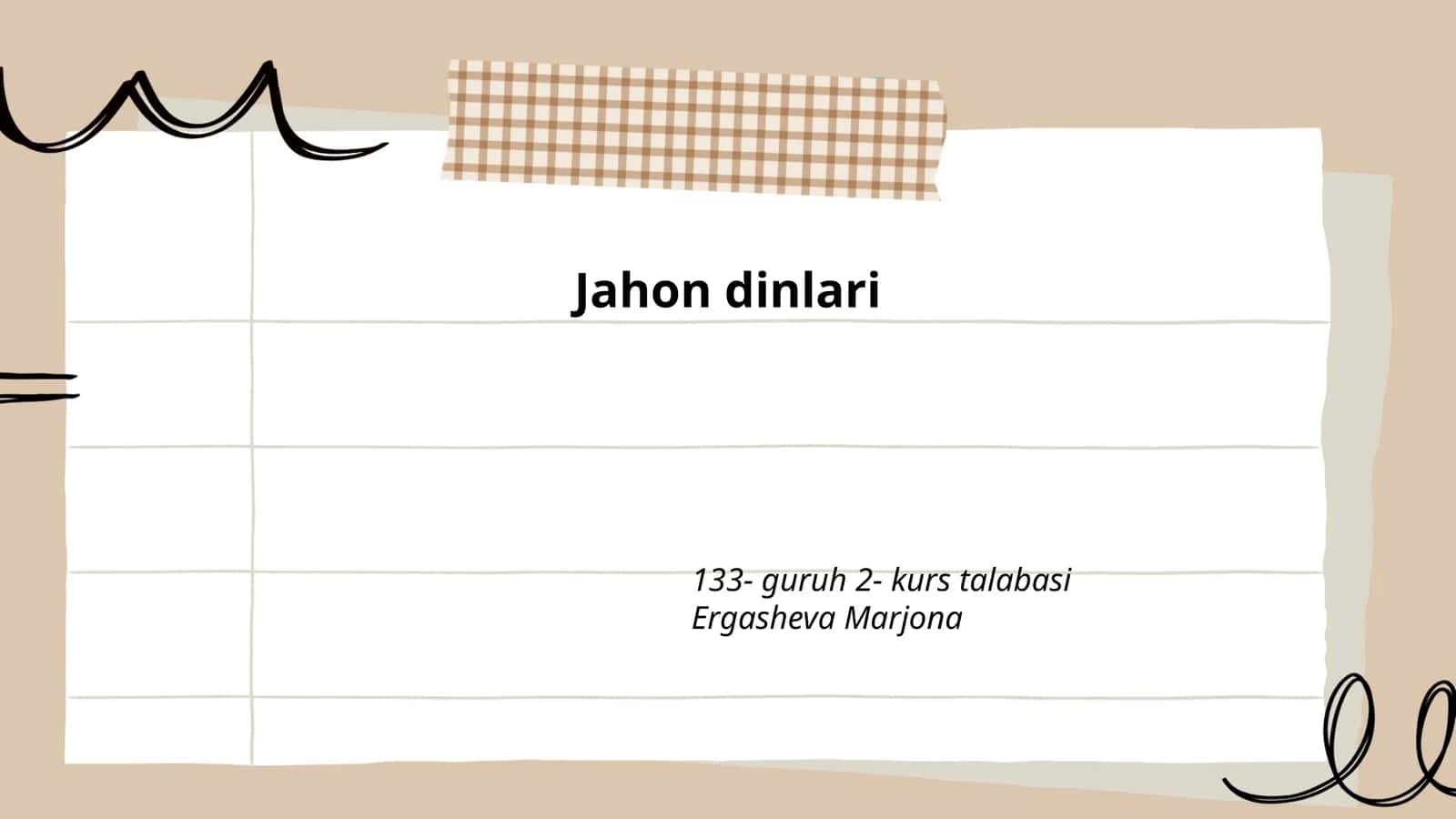 Jahon dinlari