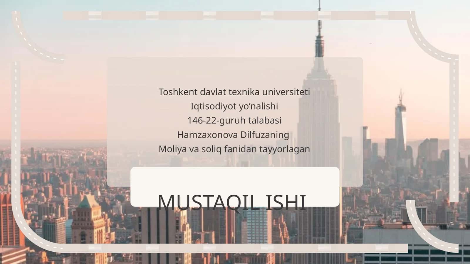 Moliyaviy savodxonlikning asosiy tushunchalari va ahamiyati