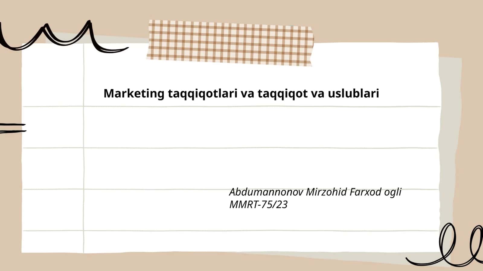 Bozor tadqiqotlari va uning usullari