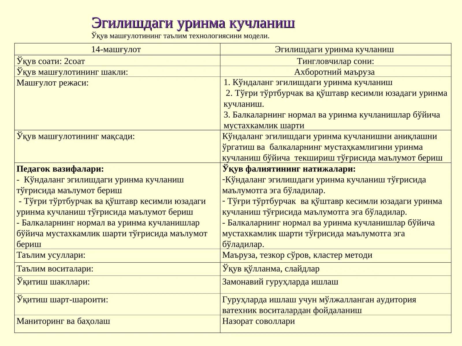 Эгилишдаги уринма кучланиш