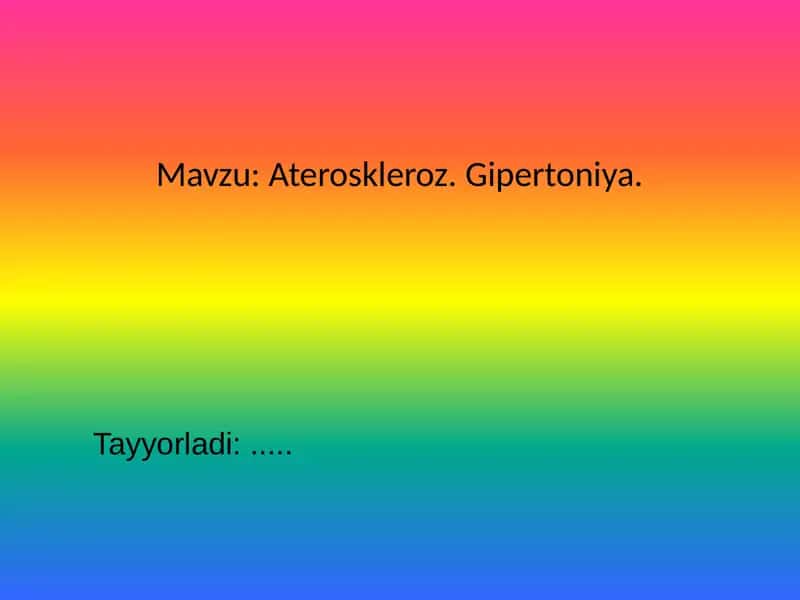 ATEROSKLEROZ