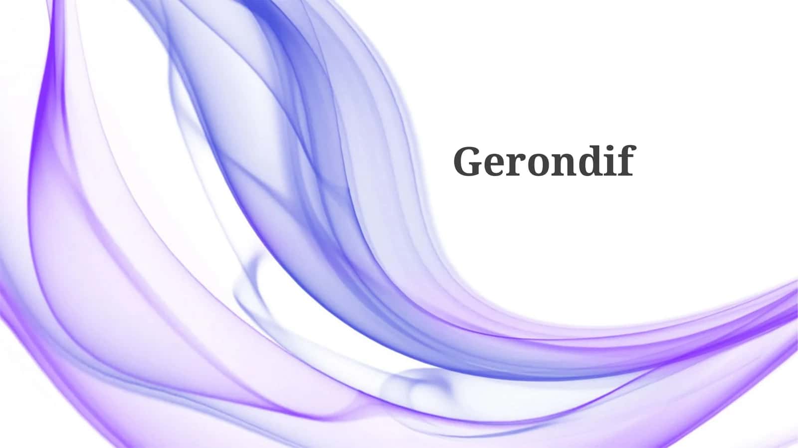 Gerondif