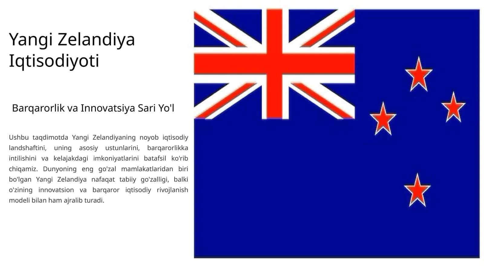 Yangi Zelandiya Iqtisodiyoti