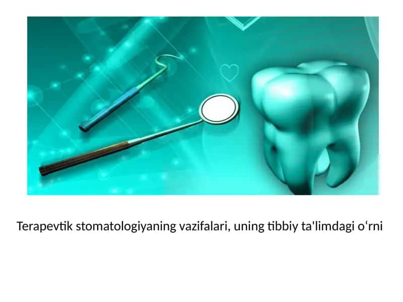 Terapevtik stomatologiya