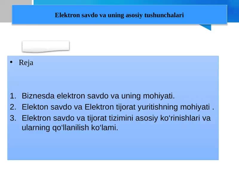 Elektronsavdo va Biznes