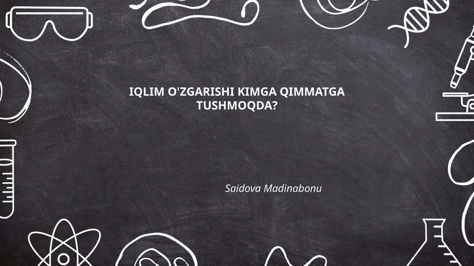 Qashshoqlar va iqlim o'zgarishi: kambag'al oilalarga ta'siri