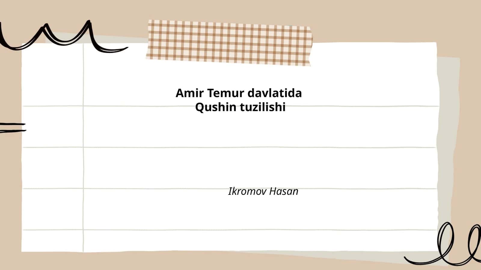 Amir Temur davlatida harbiy tuzilma