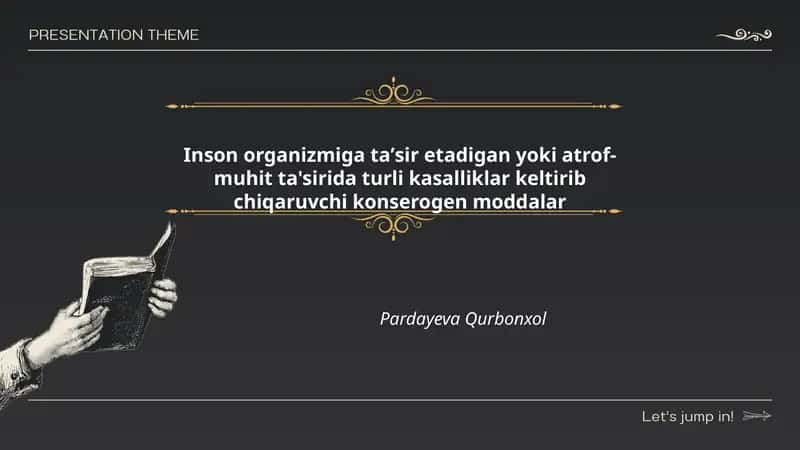 Konserogen moddalar — taʼrif va tasnifi